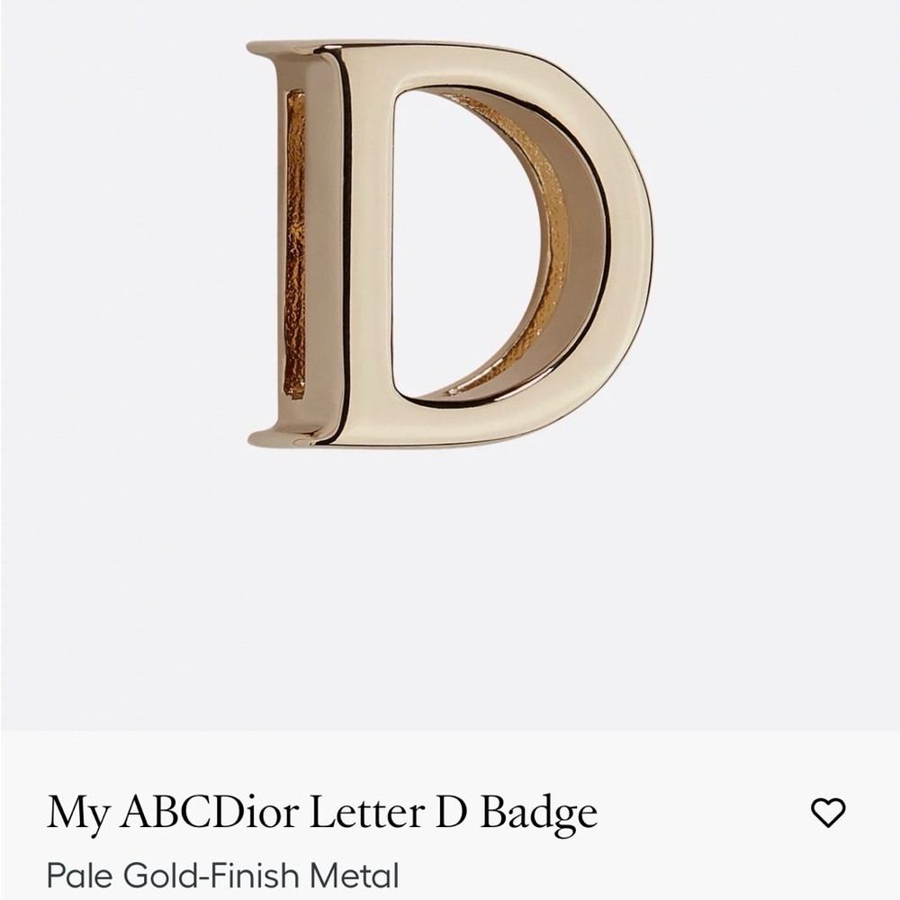 My ABCDior Letter R and D Badge